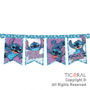 STITCH BANDERIN FELIZ CUMPLE ART x 1